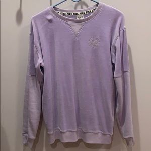 PINK purple crew neck sweater